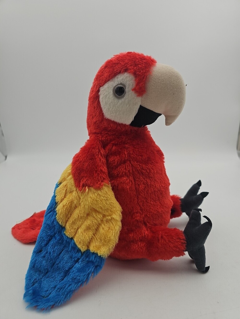 Parrot Macaw 13” Plush Red Multicolored Eco Pals